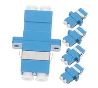 MUCKLILY 5pezzi Accoppiatore in Fibra Lc Adattatore Lc-lc Per Cavi Patch in Fibra Connettori Accoppiatore Lc Ottica Per Reti Di Comunicazione Design Split Per Connessioni Stabili