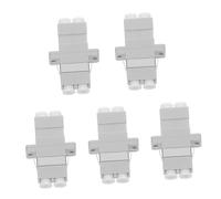 MUCKLILY 5pezzi Accoppiatore in Fibra Ottica Lc Per Cavo in Fibra Adattatore in Per Accessori Di Collegamento Connettore in Per Pannello Di Permutazione