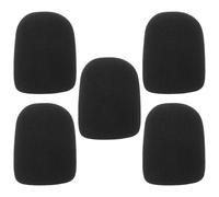 MUCKLILY 5pezzi Microfono Spugna Antivento Protezione Copertura per Microfono Riduzione Rumore Fondo Manicotto Elastico Igiene Compatibile Varie Tipologie Microfoni Installazione Rapida