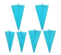 MUCKLILY 6 Pezzi Saccapoche in Silicone Riutilizzabile Blu per Decorare