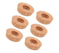 MUCKLILY 6 Pezzi Tappi in Sughero con Foro per Vaso Idroponico Coperchi in per Fioriere in Vetro Compatto per Coltivazione e Decorazione per e Interni