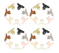 MUCKLILY 70 Pezzi Mini Mollette a Mascella Trasparenti Color Gel Piccole Mollette per Chioma Antiscivolo per e Donne Accessori Compatti per Styling e Viaggi