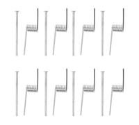 MUCKLILY 8 Pezzi Molla a V in Acciaio Inox per Pinze per Chioma, Clip a Molla Resistente Argento, per Styling Chioma e Ricambio Accessori Professionali