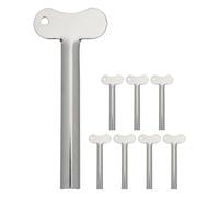 MUCKLILY 8pezzi Spremi-tubetti di Dentifricio Rullo in Metallo Piccolo Spremi-dentifricio da Viaggio Manuale Multiuso per Crema Pasta Alimentare e Colorante Compatto e Durevole per Uso