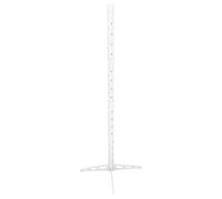 MUCKLILY Albero Triangolare per Feste Palloncini in Bianco | Montaggio Fai da Efficiente, Stabilità Rinforzata, Base Allargata, per Decorazioni Commerciali e Scenari Festivi