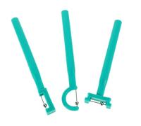 MUCKLILY Allenatore della Lingua e Muscoli Orali 3 Pezzi in Plastica Verde, Esercizio per Punta della Lingua per Migliorare Linguaggio, Strumento Portatile per Logopedia Bambini a Casa