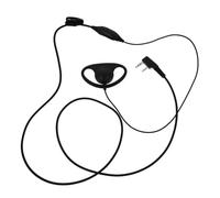 MUCKLILY Auricolare Interfono Doppio Foro Cavo a Clip e Cancellazione Rumore Auricolare per Radio Ricetrasmittente Protezione Timpano e Suono Chiaro Compatibile