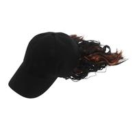 MUCKLILY Berretto Baseball con Parrucca Bob Corto Riccio Sintetico per Donne Cappello con Capelli Integrati Traspirante e Comfort Prolungato Look Naturale e Stile Istantaneo