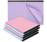 MUCKLILY Blocchi Note A4 Colorati 6 Pezzi Pagine a Righe, Carta Robusta per Appunti e Schizzi, Accessori per Ufficio e Scuola, Forniture di Cancelleria per Donne e Studenti