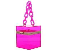 MUCKLILY Borsetta a Tracolla Trasparente in Acrilico e PVC per Donna | Design Effetto Gelatina, Visibilità Immediata degli Oggetti, Stile Semplice e Raffinato, per Viaggio e Strada