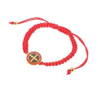MUCKLILY Bracciale Cattolico Regolabile in Intrecciata con Medaglia di San Benedetto Bracciale Religioso Unisex Resistente e Riutilizzabile Comunione