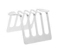 MUCKLILY Brindisi del pane griglia per pane tostato bancarella del pane Organizzatore toast Organizzatore da banco della cucina portapane in acciaio inox Acciaio inossidabile Argento