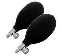 MUCKLILY Bulbo di Pressione Manuale in PVC con Valvola di Rilascio Aria Pompa a Sfera Piccola di Ricambio per Monitor Pressione Sanguigna Utilizzo Domestico e Ospedaliero Set da 2 Pezzi