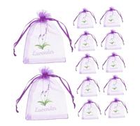 MUCKLILY Bustine Vuote Multiuso Coulisse, Sacchetti in Garza Traspirante Piccoli Per Lavanda, Confezione Da 20 Pezzi Per Profumare Armadi e Spazi Domestici