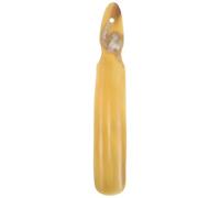 MUCKLILY Calzascarpe in Corno di Bue Manico lungo 23,8cm, Portatile e Leggero per Anziani e Donne Incinte, per Stivali e Sneakers, Design Lucido e Motivo Unico