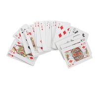 MUCKLILY Carte da Gioco Braille con Caratteri Grandi e Dimensioni Comode per Ipovedenti e Non Vedenti Adatte Vari Giochi di Carte come Briscola e Poker Accessibili e Facili Colore Casuale