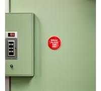 MUCKLILY Cassetta di Sicurezza per Chiavi da Esterno Copertura a Sgancio Rapido, Armadio Porta Estintori a Parete Rossa, Portachiavi per Emergenza Casa e Ufficio, Set 4 Pezzi