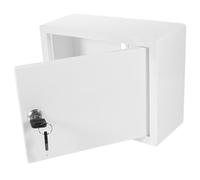 MUCKLILY Cassetta Postale da Parete in Plastica con Serratura Contenitore per Latte e Posta Capacità Media Design Semplice per Casa Ufficio e Giardino Protezione Sicura degli Oggetti