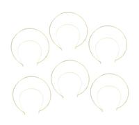 MUCKLILY Cerchietti per Chioma Multi-Funzionali 6 Pezzi Corona Dorata in Metallo Eleganti e Chic per Feste Speciali e Decorazioni Fai da Te