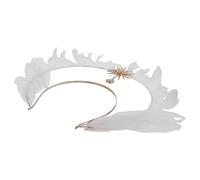 MUCKLILY Cerchietto a Corona D’Angelo per Costumi di Halloween Copricapo da Dea Leggero e Resistente Accessori per Chioma per Feste Cosplay e Matrimoni Fascia Comoda e Riutilizzabile