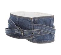 MUCKLILY Cintura Corsetto Donna in Denim Larga Cintura Da Vestito Raffinata e Confortevole Per Valorizzare Le Curve (m)