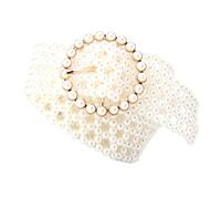 MUCKLILY Cintura Elastica Da Donna Catena Perla Alla Moda, Fascia Vita Decorativa Per Abiti Eleganti e Cerimonia, Accessorio Glamour Per Feste e Matrimoni