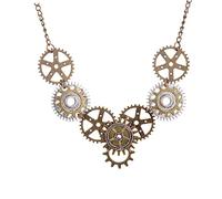 MUCKLILY Ciondolo Steam Gear Per Donna Accessori Per Creativi Ed Eleganti Collana Per Ogni Occasione