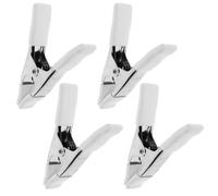 MUCKLILY Clip a Molla per Fondale Fotografico 4 Pezzi, Morsetti in Plastica Resistenti per Tessuto e Carta, Supporto per Sfondo Leggero e Compatto, Accessori per Fotografia e Set