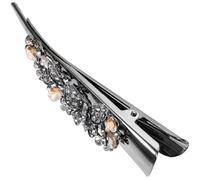 MUCKLILY Clip per Chioma Donna Vintage a Farfalla con Pietre Lucenti in Metallo, Fermaglio Grande per Chioma Spessi, Facile Fissaggio per Acconciature Eleganti