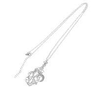 MUCKLILY Collana Donna Gabbia di Cristallo in Metallo Resistente Porta Pietre e Cristalli Ciondolo a Rete Regolabile Accessorio per Look Raffinato e Regalo Speciale