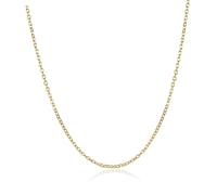 MUCKLILY Collana in Oro Giallo con Catena Sottile Cavo da Chiusura Molla Comoda Elegante Collana Base Unisex per Uso Quotidiano