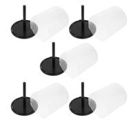 MUCKLILY Contenitori Trasparenti Porta CD Dvd in Plastica Set da 5, Custodie Vuote per 100 Dischi, Organizer per Archiviazione e Protezione CD Dvd per Ufficio e Casa