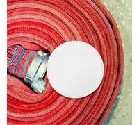 MUCKLILY Copertura Nascosta per Testina Sprinkler Antincendio in Ferro 8 Pezzi Piastra di Copertura Piatta Bianca per Sprinkler a Soffitto Protezione Resistente per Ambienti Residenziali