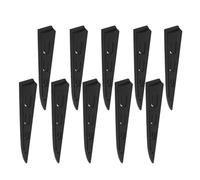 MUCKLILY Copri-fodero per Coltelli da Chef 10 Pezzi in Plastica Traspirante Nera, Protezione Sicura Lame Flusso D’aria, Fodero Versatile per Coltelli da Cucina e Mannaia, per Cucina