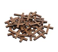 MUCKLILY Croce Religiosa in Legno Miniatura 100 Pezzi per Bomboniere Battesimo e Decorazioni Rustiche, Versatile e Robusta per Studio Biblico e Decorazioni Pasquali