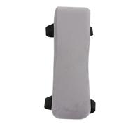 MUCKLILY Cuscino di Supporto per Bracciolo in Memory Foam 2 Pezzi Imbottitura Spessa e Fondo Antiscivolo, Fodera Grigia Polsino Elastico, Accessorio per Sedie da Ufficio e Casa
