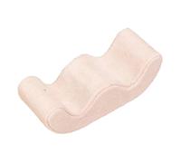 MUCKLILY Cuscino Espositore per Orologi e Bracciali in Morbido Velluto Scamosciato Beige, Cuscino Portagioie Compatto Supporto Stabile per Esposizione e Protezione, per Collezioni