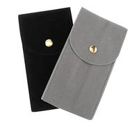 MUCKLILY Custodia Da Viaggio Per Orologio 2 Pezzi, Porta Orologio Portatile in Materiale Sicuro, Resistente a Polvere e Graffi, Design Pulsante, Adatta Per Viaggi e Riporre Orologi e Piccoli Gioielli