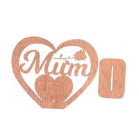 MUCKLILY Decorazione Con Lettera D'Amore Per La Mamma Tavolo Da Pranzo Mensola Tavolo Scrivania Decorazione Cartello In Legno Per La Festa Della Mamma Cartello Da Tavolo