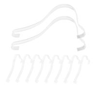 MUCKLILY Espositore Per Tacchi in Acrilico Trasparente 3mm, Supporto Compatto Per Scarpe Da Donna, Portatile e Leggero Per Esposizione Personale e Negozi Set Da 10 Pezzi