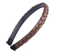 MUCKLILY Fascia Intrecciata Per Capelli Da Donna in Fibra e Metallo Capelli Sintetici Morbidi Comoda Da Indossare Elegante Adatta Per Feste e Uso Quotidiano