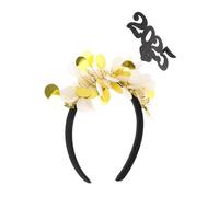 MUCKLILY Fascia per Capelli Paillettes Glitterate Accessori per Feste di Capodanno Cerchietto per Vigilia Fascia Elegante Perurea Design Monoblocco Resistente per Ogni Occasione Festiva