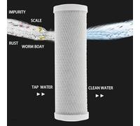 MUCKLILY Filtro Purificatore Acqua Cotone PP 10 Pollici Compressa 2 Pezzi per Uso Domestico Compatibile Sistemi a Flusso e Purificatori Protezione Elettrodomestici Punto di Ingresso