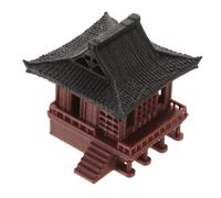 MUCKLILY Gazebo Model Rockery Ornamento del Padiglione minuscolo Accessori Decorativi per Bonsai Micro Forma Mini Paesaggio Padiglione dell'acquario Ornamenti Bonsai Cinesi plastica Marrone