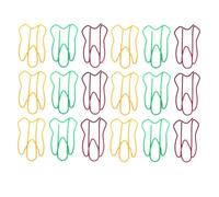 MUCKLILY Graffette a Forma di Dente Clip Forti per e Lettere 50 Colorate in Metallo Design Creativo e Decorativo Colore Casuale per Ufficio e Feste