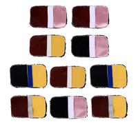 MUCKLILY Guanti per Lucidare le Scarpe in Similpelle 10 Pezzi Cinturino Elastico Strumento Multifunzionale per la Pulizia e Cura delle Calzature Guanto Pratico per Uso Colore Casuale