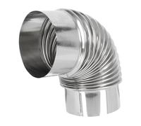 MUCKLILY Hose Acciaio Inossidabile Per Fumi Di Stufa Facile Installazione Resistente Agli Agenti Atmosferici Adatta Per Caminetti e Riscaldamento Legna