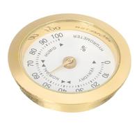 MUCKLILY Igrometro Rotondo per Chitarra e Strumento a Cordiera Misuratore Umidità Mini in Lega Strumento Musicale Compatto e Portatile per Custodia Rilevatore Umidità Casa per Musicisti