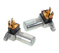 MUCKLILY Interruttore Dimmer Fari Auto 2 Pezzi a 3 Terminali Regolazione Precisa Luminosità Controllo Rapido e Involucro Metallico Resistente per Sostituzione Fari e Fendinebbia in Viaggi