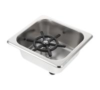 MUCKLILY Lavabicchieri in Acciaio Inox 304 ad Alta Pressione Lavabottiglie Automatico per Bar e Cucina Risciacquo Rapido Bicchieri di Vetro Tubo Integrato Pulizia Pratica e